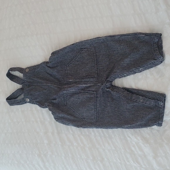 Seed Heritage Blue and White Striped Overalls - Picture 1 of 8